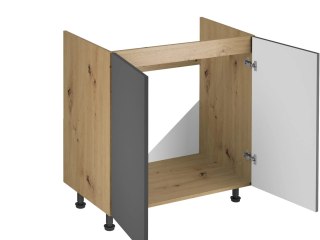 Szafka kuchenna dolna Langen D80Z - Grey / Dąb Artisan