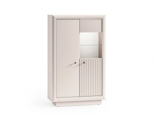 Witryna SOLO 04 Cashmere 92 cm z przeszkleniem - ML Meble