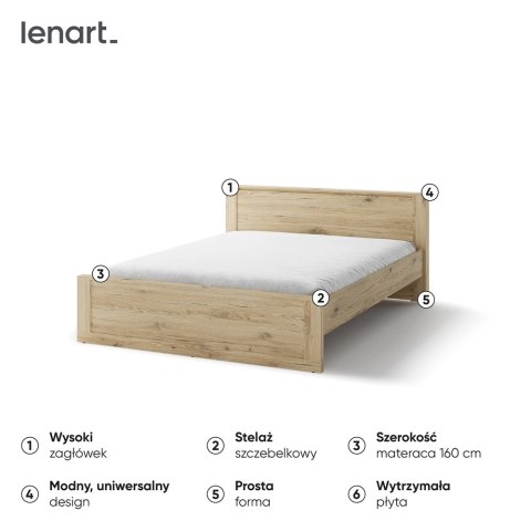 Łóżko 160 × 200 cm Idea ID-08(160) - san remo jasny