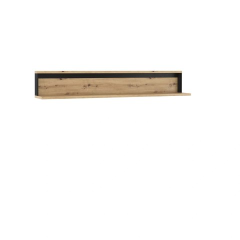 Półka wisząca Quant QA-05 155 cm - dąb artisan / czarny