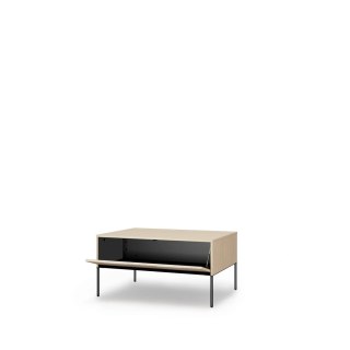 Stolik kawowy Flow FW-06 100 cm - dąb vincenza bielona / czarny