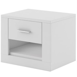 Stolik nocny Arti AR-07 50 cm z szufladą - biały