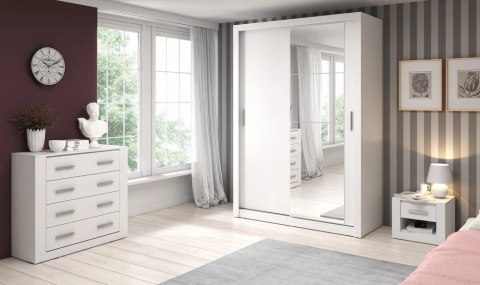 Stolik nocny Arti AR-07 50 cm z szufladą - biały