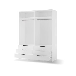 Szafa Avera AV-01 170 cm z lustrem i 6 szufladami - biała