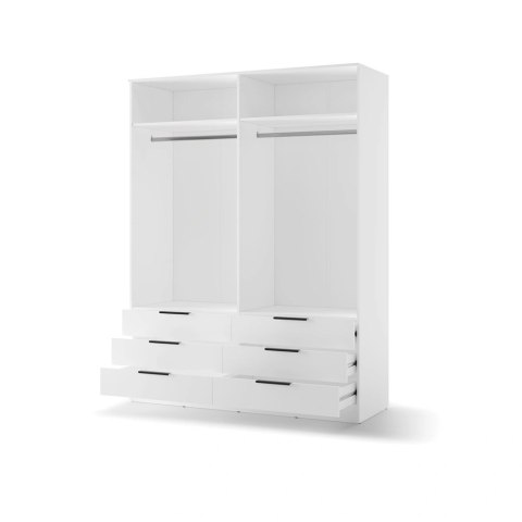 Szafa Avera AV-01 170 cm z lustrem i 6 szufladami - biała