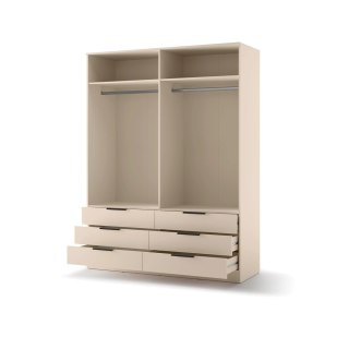 Szafa Avera AV-01 170 cm z lustrem i 6 szufladami - piasek pustyni