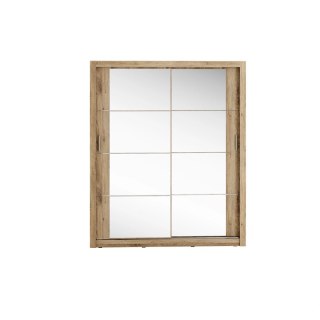 Szafa przesuwna Arti AR-03 180 cm z lustrem - dąb shetland