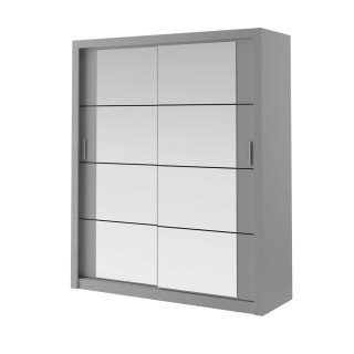 Szafa przesuwna Arti AR-03 180 cm z lustrem - szary