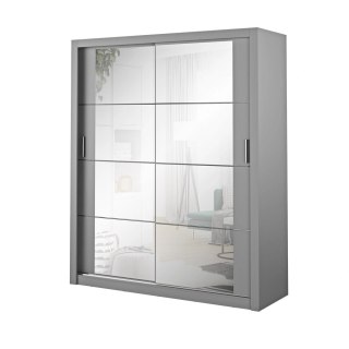 Szafa przesuwna Arti AR-03 180 cm z lustrem - szary