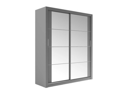 Szafa przesuwna Arti AR-03 180 cm z lustrem - szary