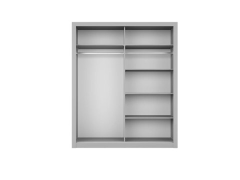 Szafa przesuwna Arti AR-03 180 cm z lustrem - szary