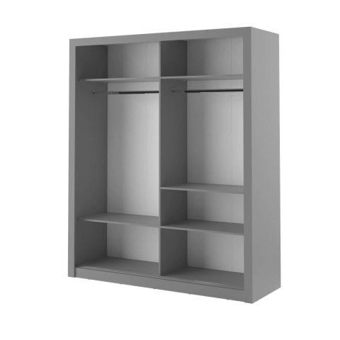 Szafa przesuwna Arti AR-03 180 cm z lustrem - szary