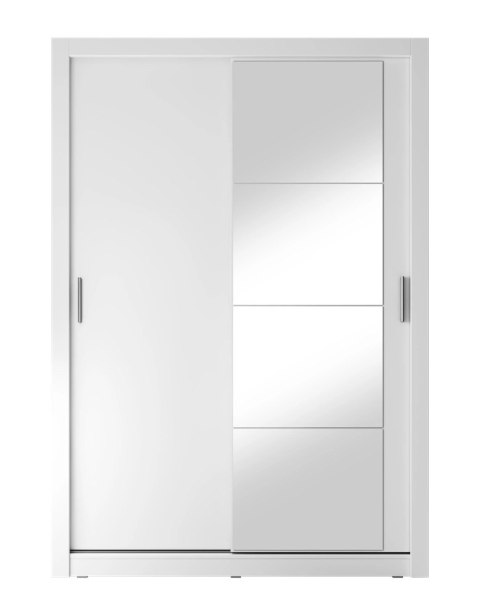 Szafa przesuwna Arti AR-04 150 cm z lustrem - biały