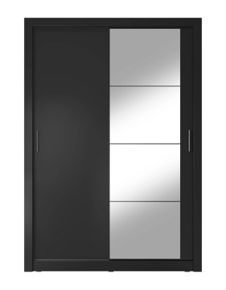 Szafa przesuwna Arti AR-04 150 cm z lustrem - czarny