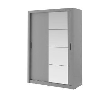 Szafa przesuwna Arti AR-04 150 cm z lustrem - szary