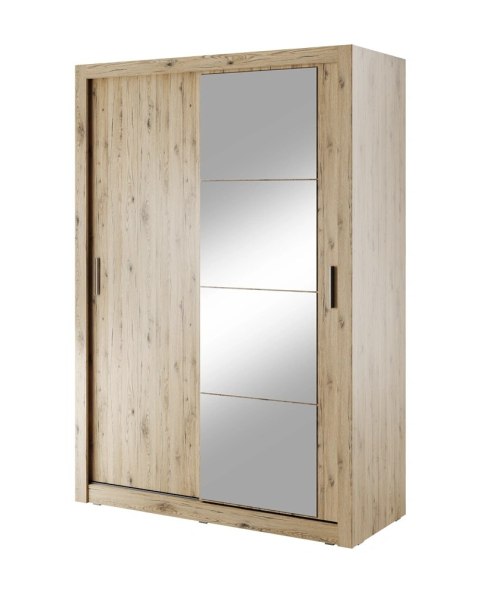 Szafa przesuwna Arti AR-04 150 cm z lustrem - szary