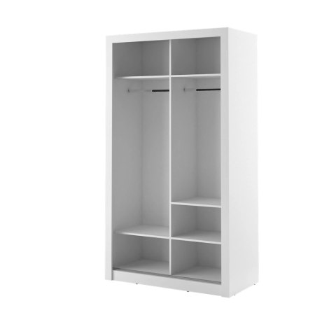 Szafa przesuwna Arti AR-06 120 cm z lustrem - biały