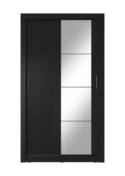 Szafa przesuwna Arti AR-06 120 cm z lustrem - czarny