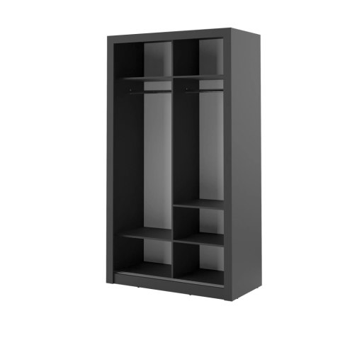 Szafa przesuwna Arti AR-06 120 cm z lustrem - czarny