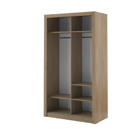 Szafa przesuwna Arti AR-06 120 cm z lustrem - dąb shetland