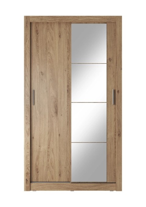Szafa przesuwna Arti AR-06 120 cm z lustrem - dąb shetland