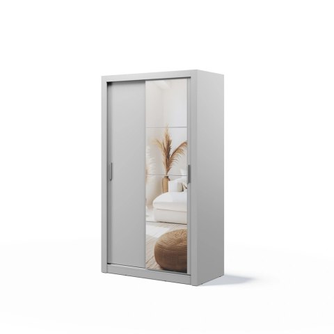 Szafa przesuwna Arti AR-06 120 cm z lustrem - szary