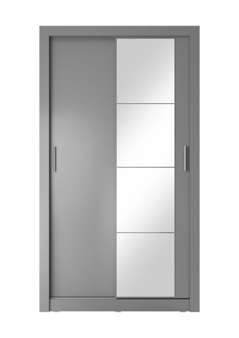 Szafa przesuwna Arti AR-06 120 cm z lustrem - szary