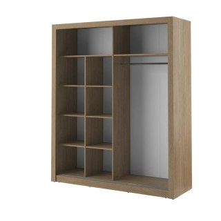 Szafa przesuwna Arti AR-08 203 cm z lustrem - dąb shetland
