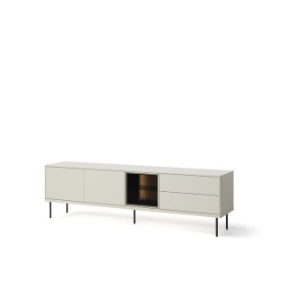 Szafka RTV Epiro EP-07 194 cm z oświetleniem LED - kaszmir / dąb ciemny