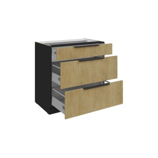 Szafka kuchenna 80 D 3S BB - Cremona | Stolarz-Lempert