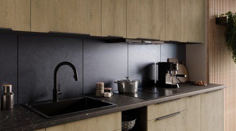 Zestaw mebli kuchennych Cremona dąb cremona / antracyt 300 cm - 12 elementów