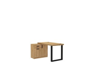 Biurko Malta 140 z komodą 138 cm - blat pogrubiony