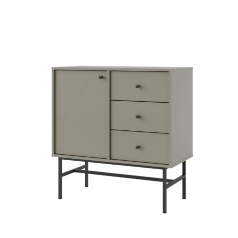 Komoda 1F 3S Tokyo 3 - metalowy stelaż typ 814 - eucaliptus | Stolarz-Lempert