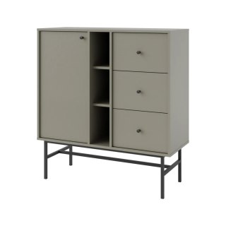 Komoda 1F 3S Tokyo 3 - metalowy stelaż typ 824 - eucaliptus | Stolarz-Lempert