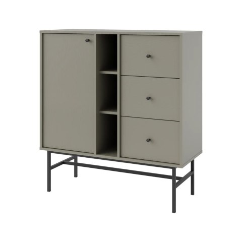 Komoda 1F 3S Tokyo 3 - metalowy stelaż typ 824 - eucaliptus | Stolarz-Lempert