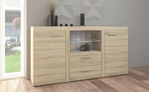 Komoda 2F 2S Rumba 20 - dąb Sonoma | Stolarz-Lempert