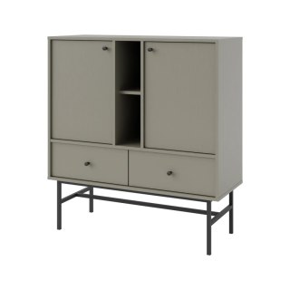 Komoda 2F 2S Tokyo 3 - metalowy stelaż typ 825 - eucaliptus | Stolarz-Lempert