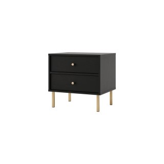 Stolik nocny 2S Tokyo 2 - noga prosta typ 801 - czarny grafit | Stolarz-Lempert