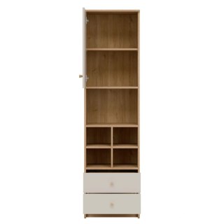 TIMO TM04 - regał 49,8 cm L/P, dąb artisan / kaszmir mat