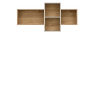 TIMO TM07 - półka wisząca 120 cm L/P, dąb artisan / kaszmir mat