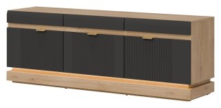 Milton ML01 - szafka RTV, dąb Cremona Torro / antracyt mat