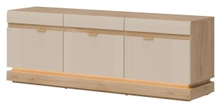 Milton ML01 - szafka RTV, dąb Cremona Torro / kaszmir mat