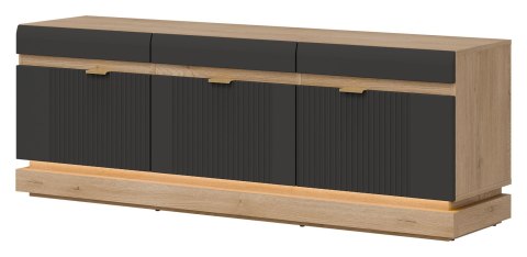 Milton ML01 - szafka RTV, dąb Cremona Torro / antracyt mat