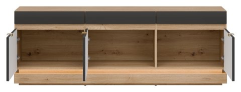 Milton ML01 - szafka RTV, dąb Cremona Torro / antracyt mat