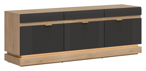 Milton ML01 - szafka RTV, dąb Cremona Torro / antracyt mat