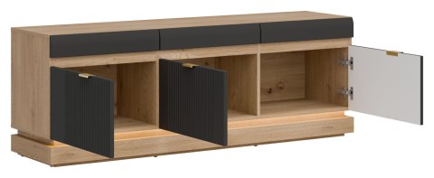 Milton ML01 - szafka RTV, dąb Cremona Torro / antracyt mat