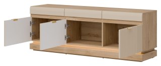 Milton ML01 - szafka RTV, dąb Cremona Torro / kaszmir mat