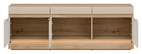 Milton ML01 - szafka RTV, dąb Cremona Torro / kaszmir mat