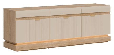 Milton ML01 - szafka RTV, dąb Cremona Torro / kaszmir mat