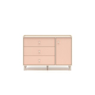 Komoda MEVEL 05 120 cm - Piasek Pustyni / Millenial Pink lub Szary Pallad